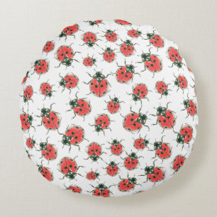 Ladybugs Round Cushion