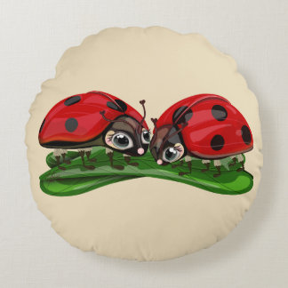 Ladybugs  round cushion