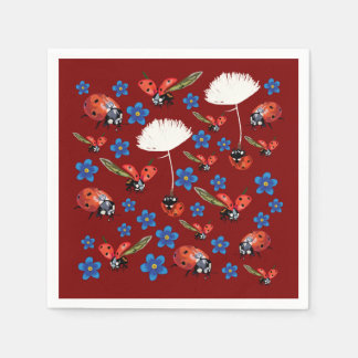 Ladybugs Spring Mood Napkin
