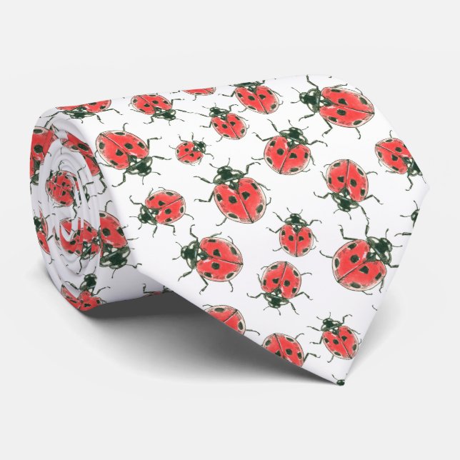 Ladybugs Tie (Rolled)