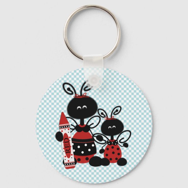 Ladybugs with Colour Teacher's Key Chain (Front)