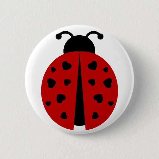 ladybugz. 6 cm round badge (Front)