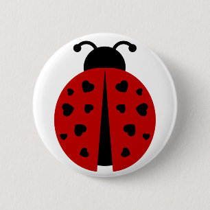 ladybugz. 6 cm round badge