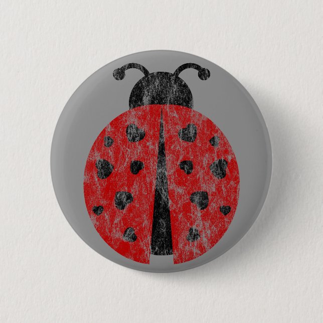 ladybugz. 6 cm round badge (Front)