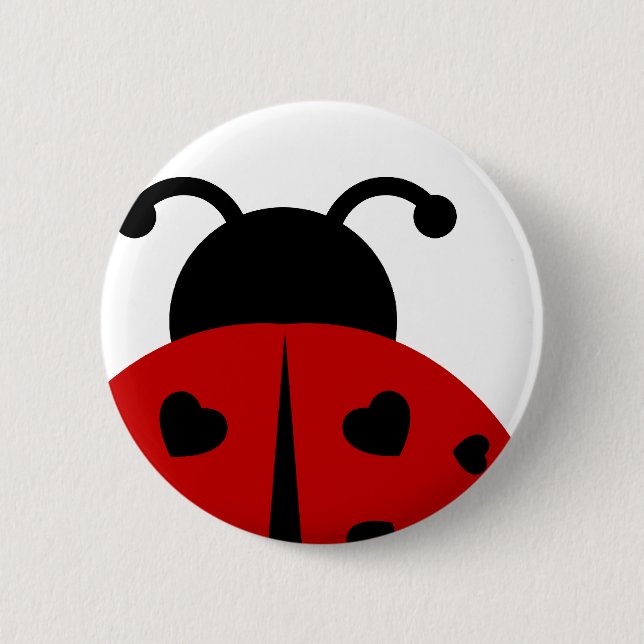 ladybugz. 6 cm round badge (Front)