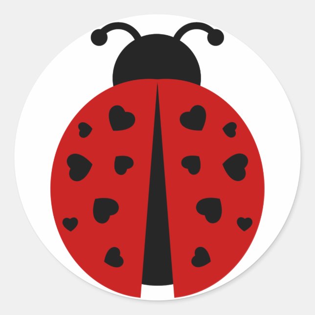 ladybugz. classic round sticker (Front)