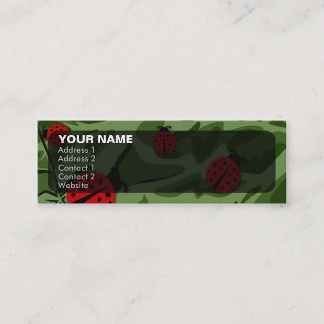 ladybugz. mini business card (Front)