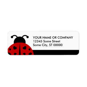 ladybugz. return address label