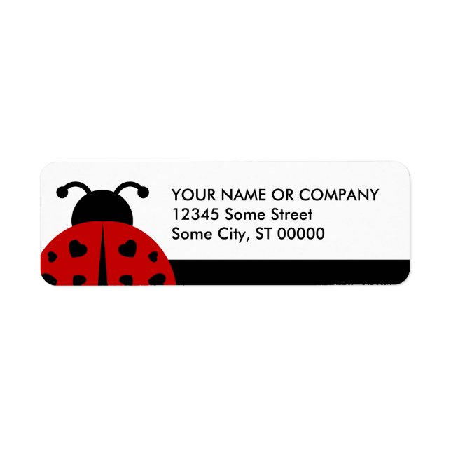 ladybugz. return address label (Front)