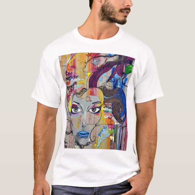 Ladyface art T-Shirt (Front)