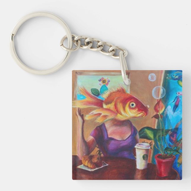 Ladyfish Series Coffee Shop Key Ring (Front)
