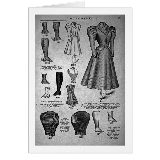 Lady's Bicycle Fashions1897 - Vintage (Front)