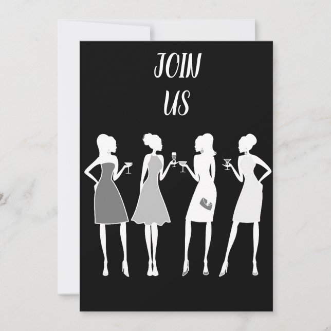 **LADY'S BIRTHDAY PARTY** PARTY INVITATION (Front)