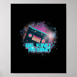 Ladys Cassette Be Kind - Out-of-this-World Poster