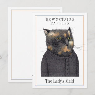 LADY'S MAID CAT 4.5x6.25 Flat Card + Text