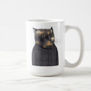 LADY'S MAID CAT Tall White Mug 