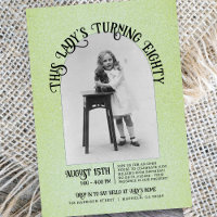 Lady's Turning Eighty 80th Birthday Open House