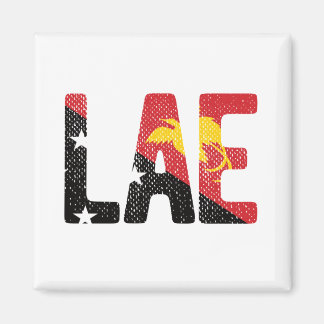 Lae with Papua New Guinea Flag Magnet
