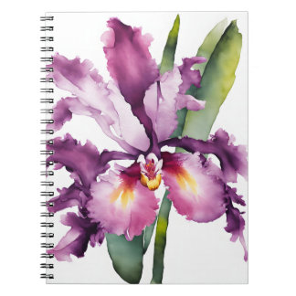 Laelia - Watercolor flowers Notebook