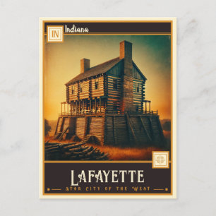 Lafayette, Indiana Vintage Postcard
