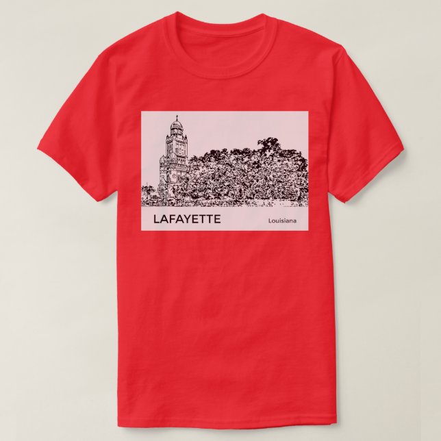 Lafayette Louisiana TShirt (Design Front)