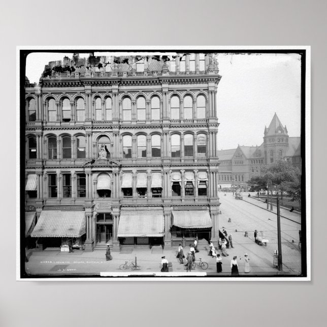 Lafayette Square, Buffalo, N.Y. Vintage c1904 Poster (Front)