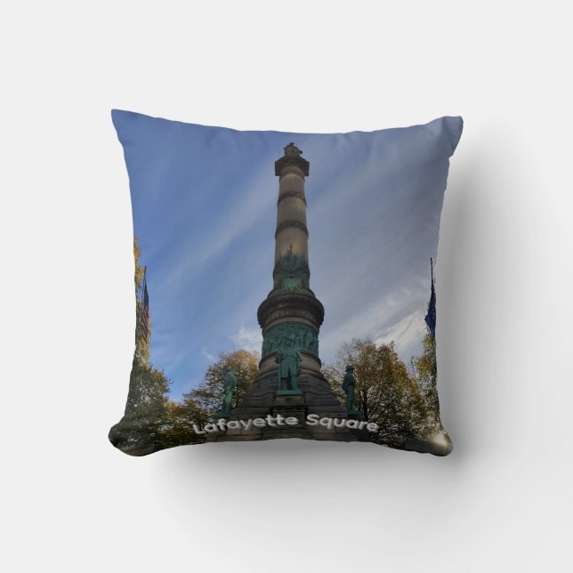 Lafayette Square Wall Clock Cushion (Front)