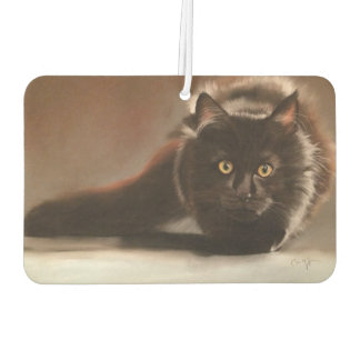 "l'affût" drawing with dry pastel car air freshener