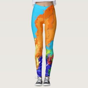 Lag B'Omer ל״ג בעומ bonfire graphic modern Leggings