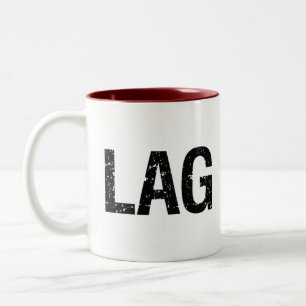 Lag Kills Gamers Two-Tone Coffee Mug