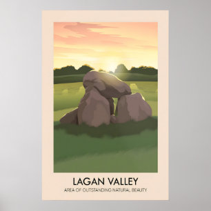 Lagan Valley AONB Travel Poster