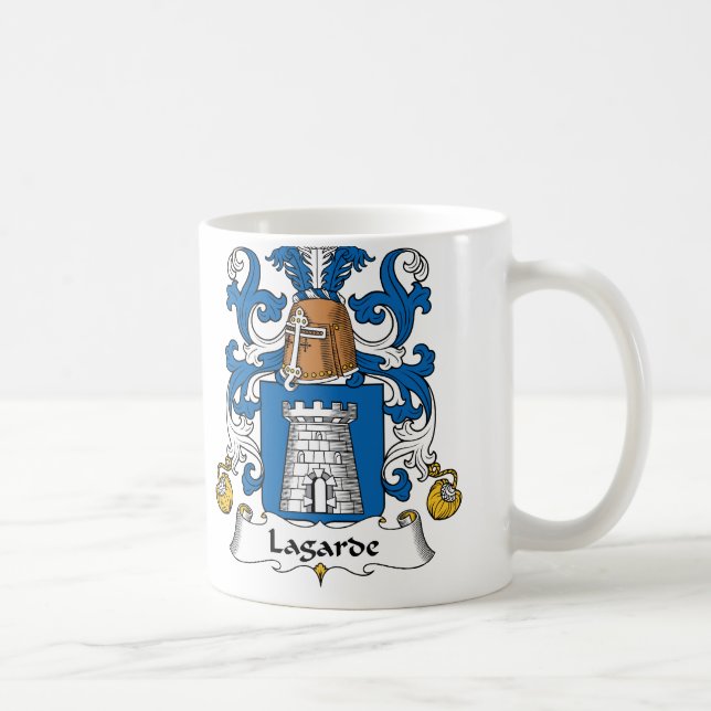 Lagarde Family Crest Coffee Mug (Right)