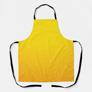 Lager Beer with Tiny Bubbles Background Art Apron