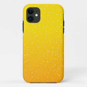 Lager Beer with Tiny Bubbles Background Art iPhone 11 Case
