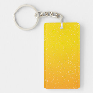 Lager Beer with Tiny Bubbles Background Art Key Ring