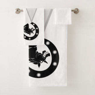 Laghting horse will make  you  smile  bath towel set