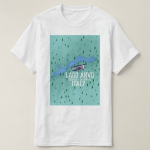 lago arvo Italy travel map T-Shirt