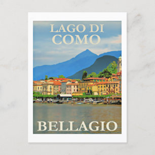 Lago di Como, Bellagio, Italy Postcard