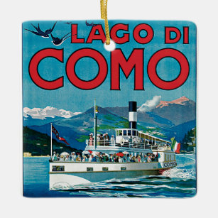 Lago di Como Ceramic Ornament