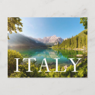 Lago di Fusine   Juliaschen Alps Postcard
