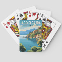 Lago di Garda Italia Travel Art Vintage