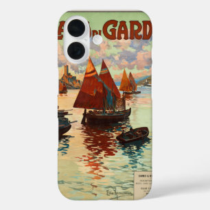 Lago di Garda, Lake Garda, Italy Vintage Travel, L iPhone 16 Case