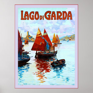 Lago di Garda ~ Vintage Italian Travel Poster