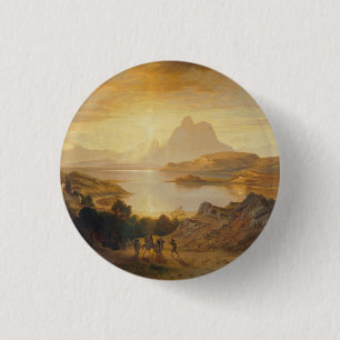Lago di Lugano – Albert Zimmermann 3 Cm Round Badge