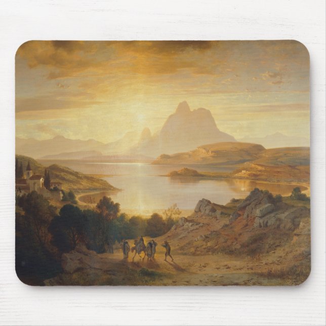 Lago di Lugano – Albert Zimmermann Mouse Pad (Front)