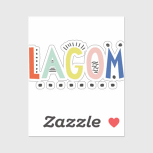 Lagom Colours Vinyl Sticker