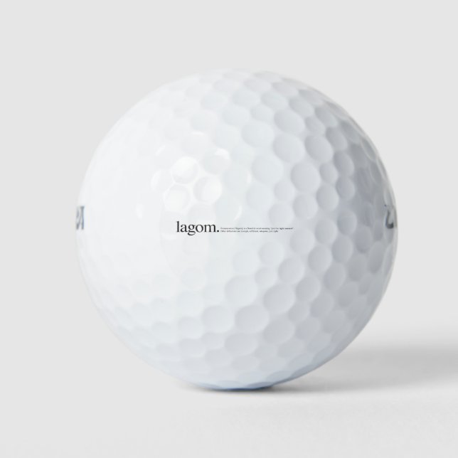 LagomWiki Golf Balls (Front)