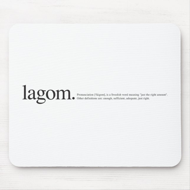 LagomWiki Mouse Pad (Front)