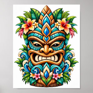 Lagoon Vine Tiki Poster