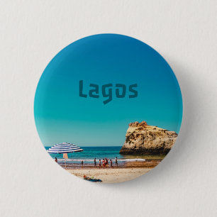 Lagos Beach 6 Cm Round Badge